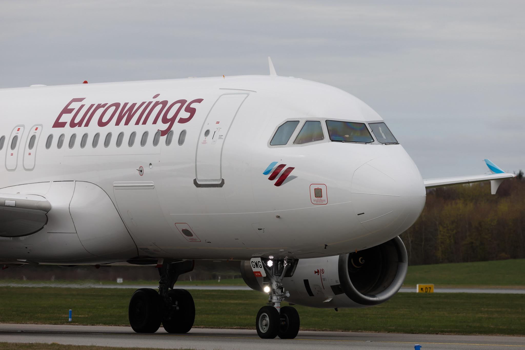 Hamburg Airport: Eurowings (EW / EWG) | Airbus A319-132 A319 | D-AGWG | MSN 3193