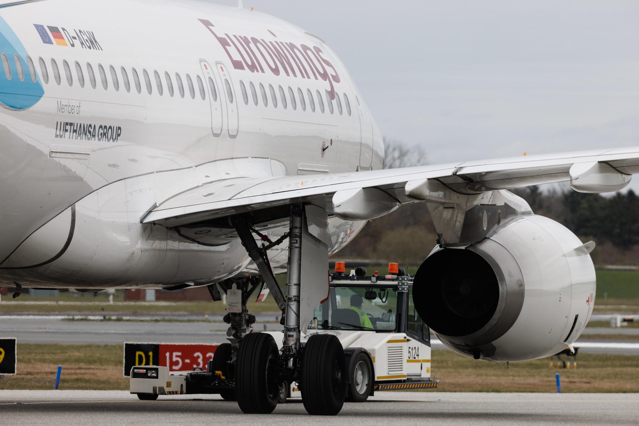 Hamburg Airport: Eurowings (EW / EWG) | Airbus A319-132 A319 | D-AGWK | MSN 3500
