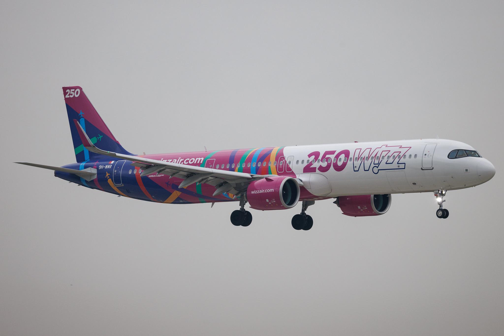 Paris Orly Airport: Wizz Air (W6 / WZZ) | Livery: 250th Aircraft Livery | Operator: Wizz Air Malta | Airbus A321-271NX A21N | 9H-WMR | MSN 12932