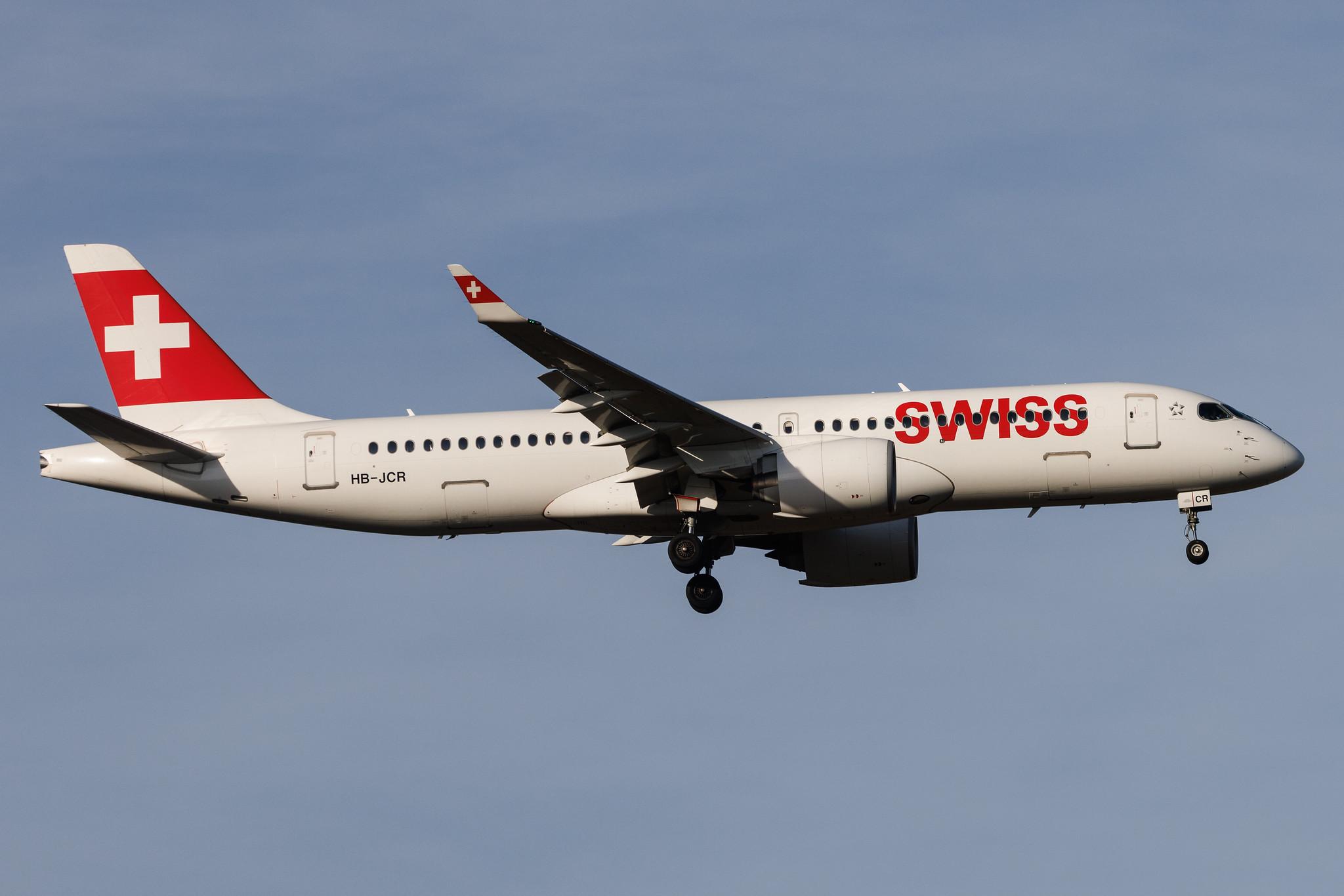 Frankfurt Airport: Swiss (LX / SWR) | Airbus A220-300 BCS3 | HB-JCR | MSN 55044