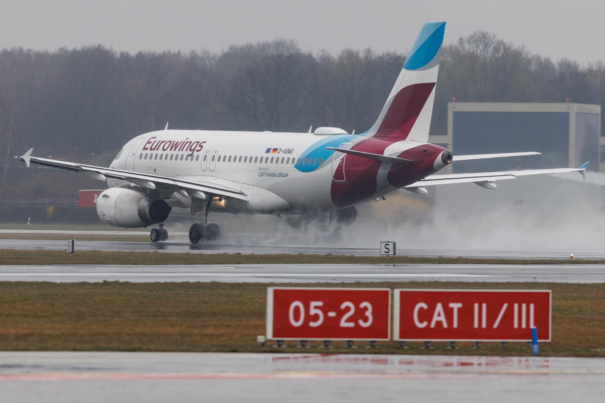 Hamburg Airport: Eurowings (EW / EWG) | Airbus A319-132 A319 | D-AGWU | MSN 5457