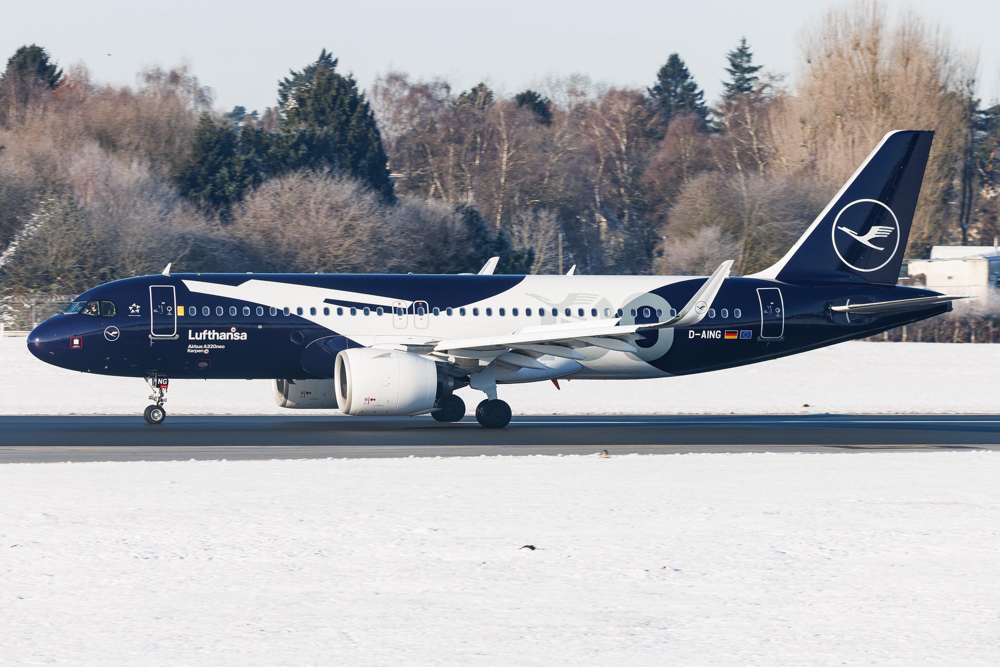Hamburg Airport: Lufthansa (LH / DLH) | Livery: 100th Anniversary Livery | Airbus A320-271N A20N | D-AING | MSN 7588