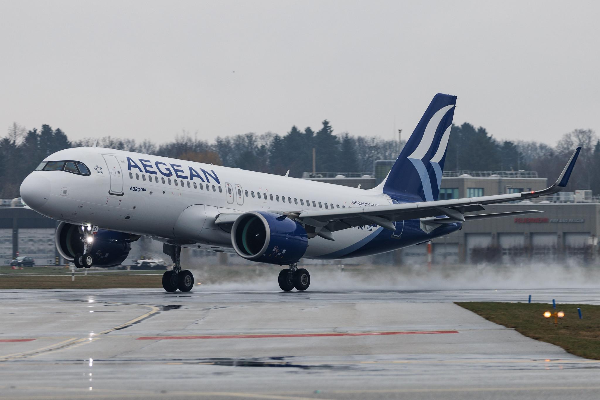 Hamburg Airport: Aegean Airlines (A3 / AEE) | Airbus A320-271N A20N | SX-NEI | MSN 11338