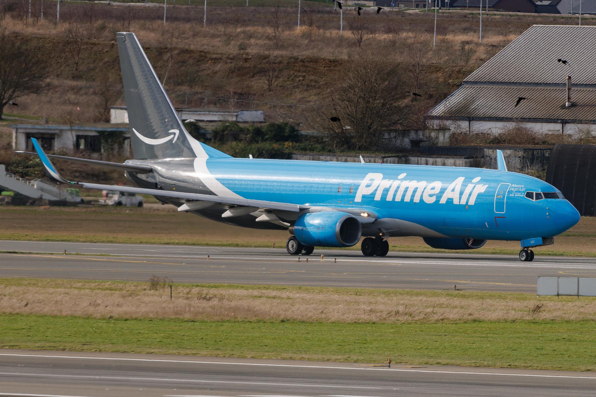 Liege Airport: Amazon Air  | Operator: ASL Airlines | Boeing 737-86J(SF) B738 | EI-AZC | MSN 30877