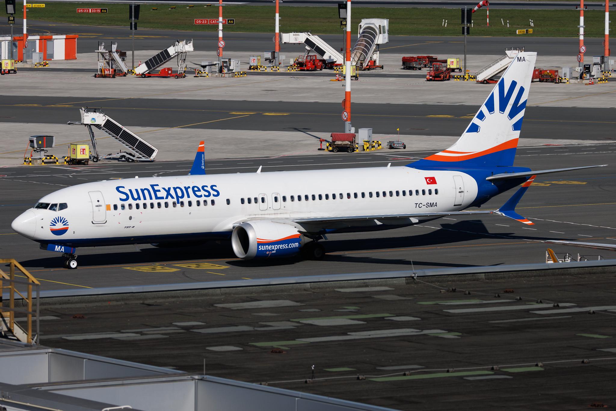 Hamburg Airport: SunExpress (XQ / SXS) | Boeing 737 MAX 8 B38M | TC-SMA | MSN 63603