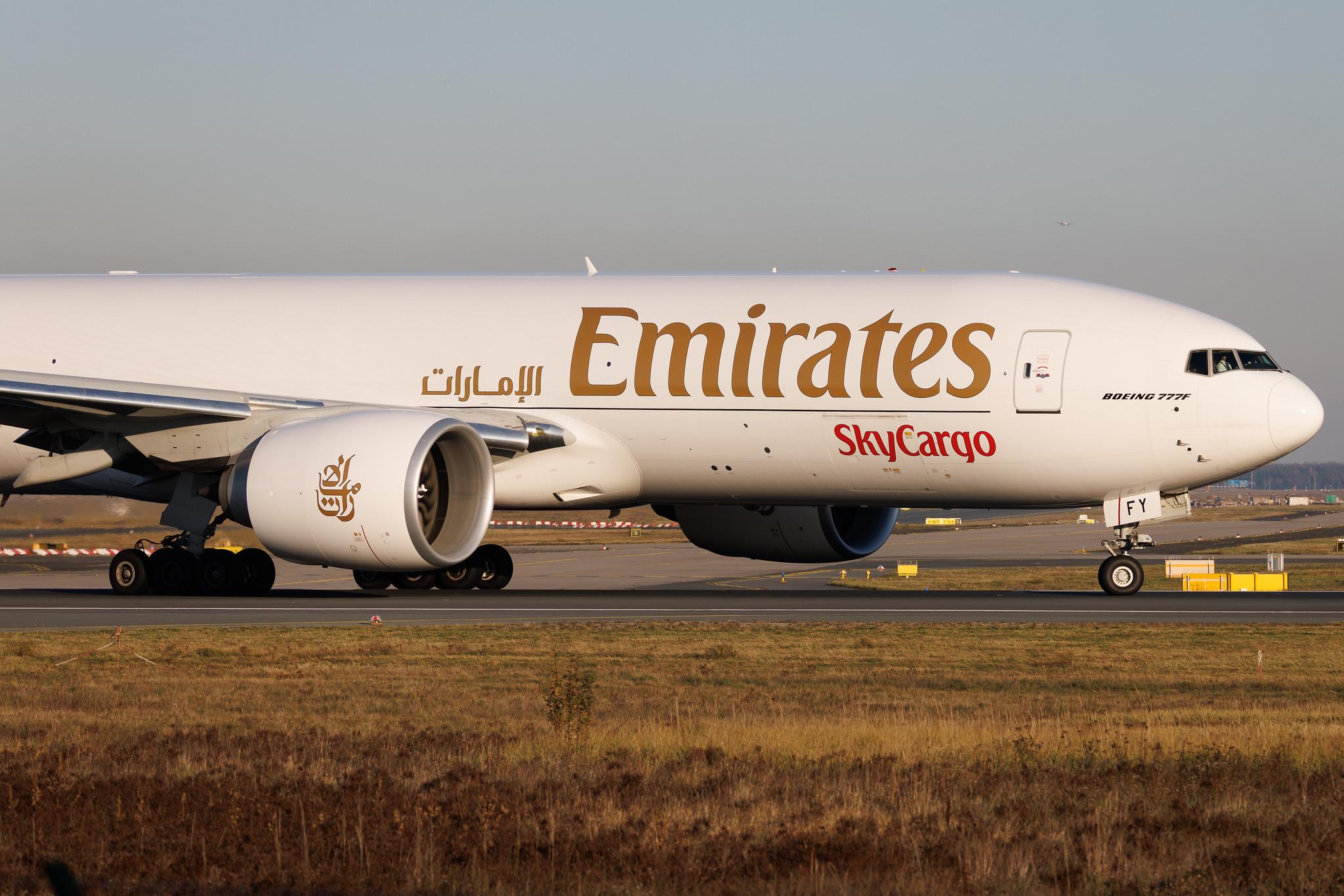 Frankfurt Airport: Emirates SkyCargo (EK / UAE) | Operator: Emirates | Boeing 777-F B77L | A6-EFY | MSN 68620