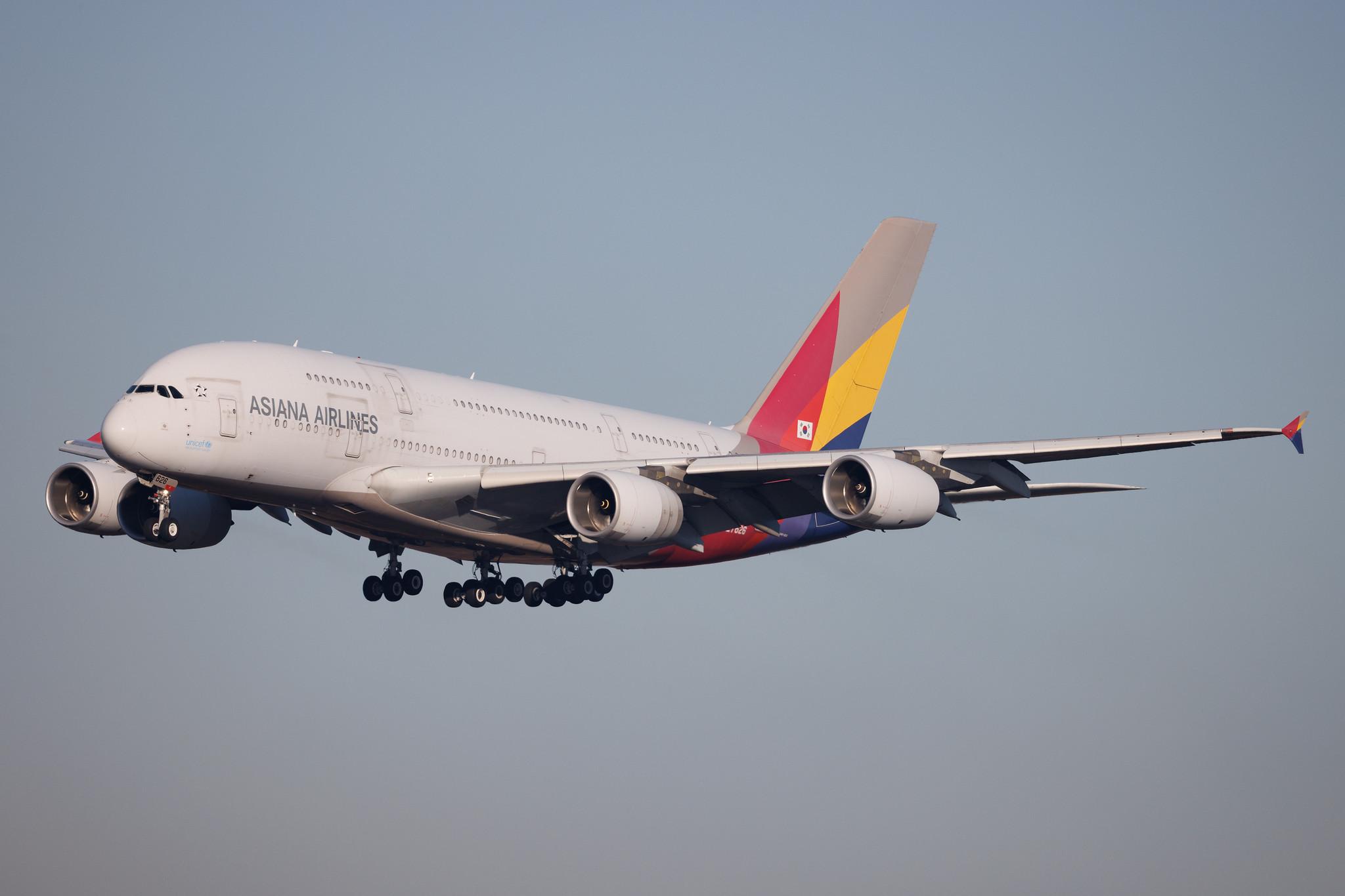 Frankfurt Airport: Asiana Airlines (OZ / AAR) | Airbus A380-841 A388 | HL7626 | MSN 155
