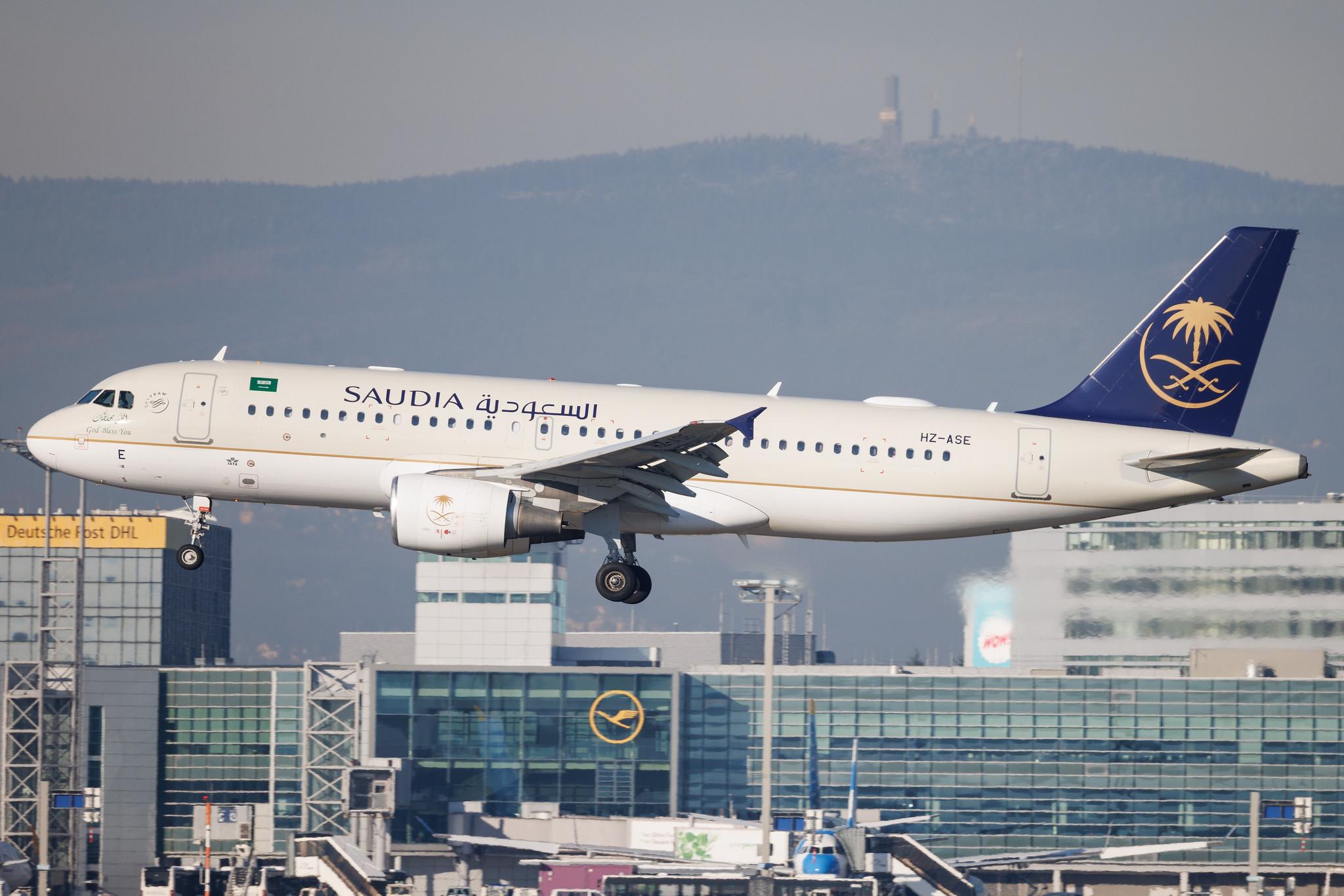 Frankfurt Airport: Saudia (SV / SVA) | Operator: Saudi Arabian Airlines | Airbus A320-214 A320 | HZ-ASE | MSN 4408
