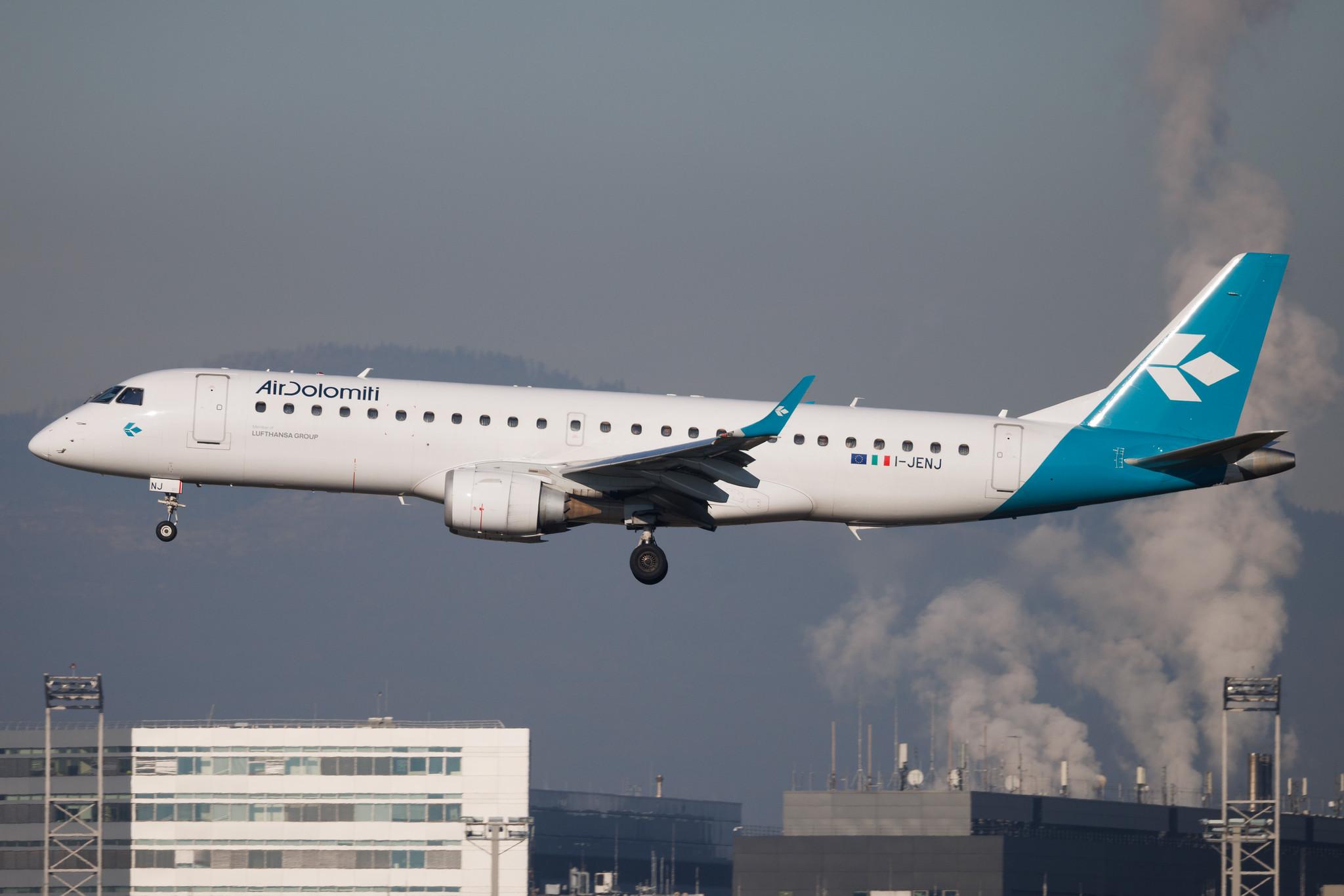 Frankfurt Airport: Air Dolomiti (EN / DLA) | Embraer E190LR E190 | I-JENJ | MSN 19000376