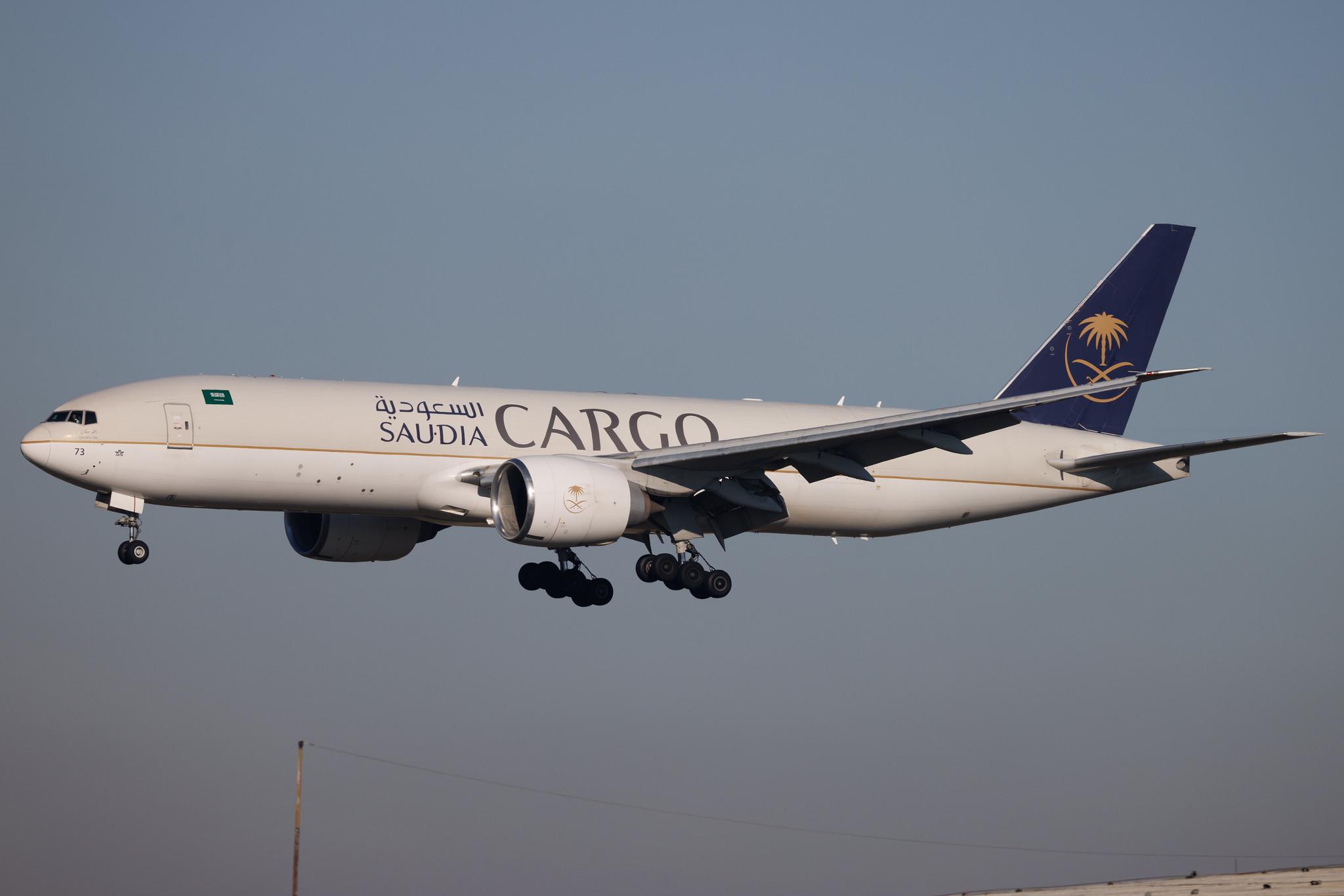 Frankfurt Airport: Saudia Cargo (SV / SVA) | Operator: Saudia | Boeing 777-FFG B77L | HZ-AK73 | MSN 60339