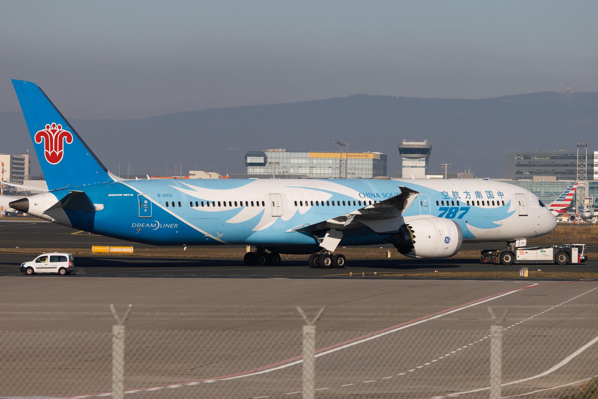 Frankfurt Airport: China Southern Airlines (CZ / CSN) | Boeing 787-9 Dreamliner B789 | B-20C6 | MSN 63985