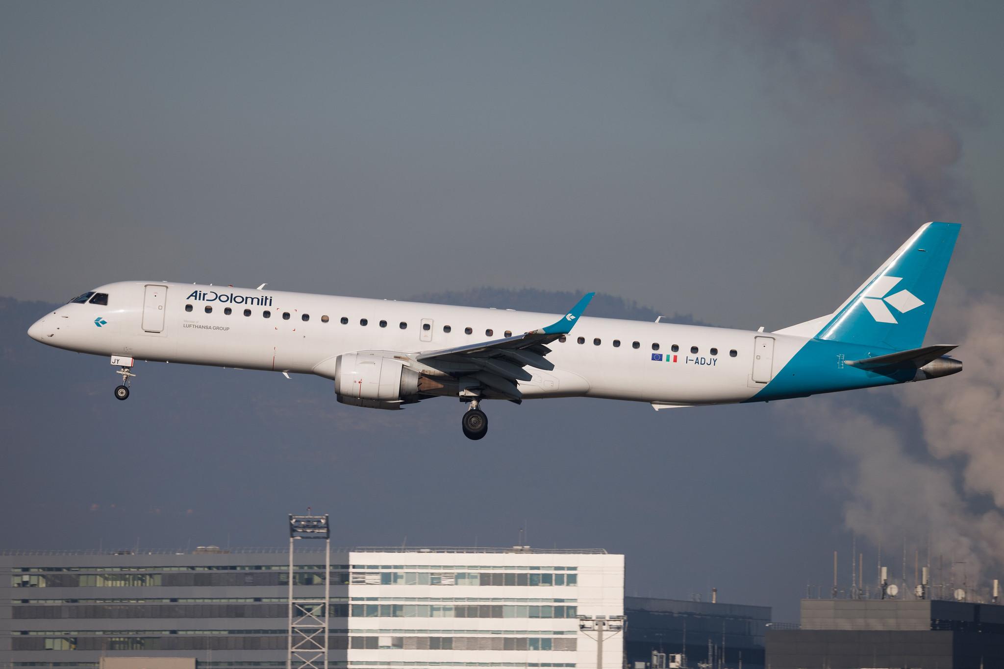 Frankfurt Airport: Air Dolomiti (EN / DLA) | Embraer E195LR E195 | I-ADJY | MSN 19000300