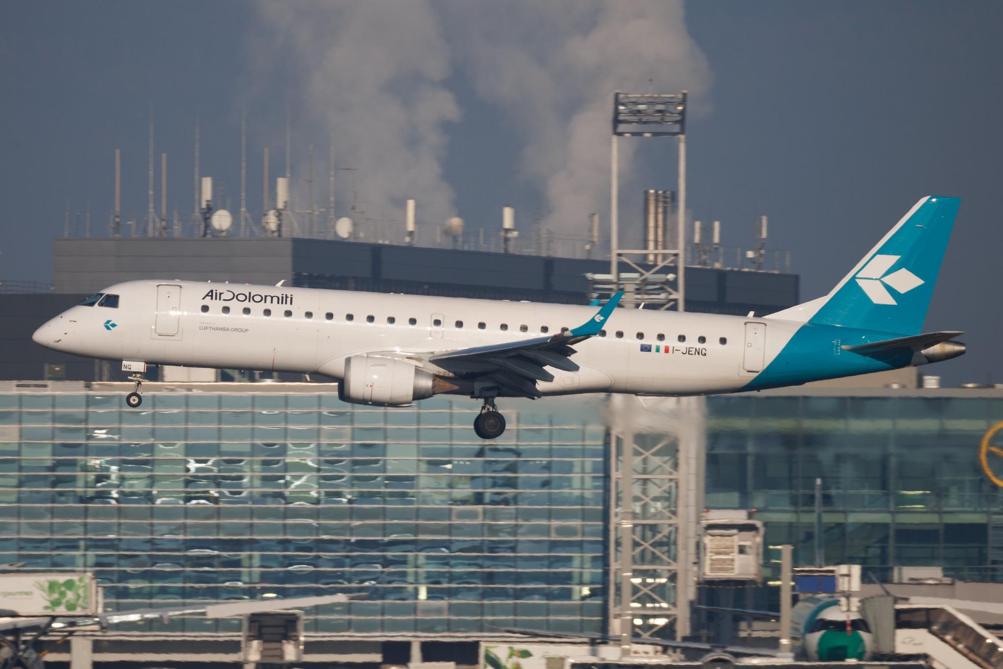 Frankfurt Airport: Air Dolomiti (EN / DLA) | Embraer E190LR E190 | I-JENG | MSN 19000341