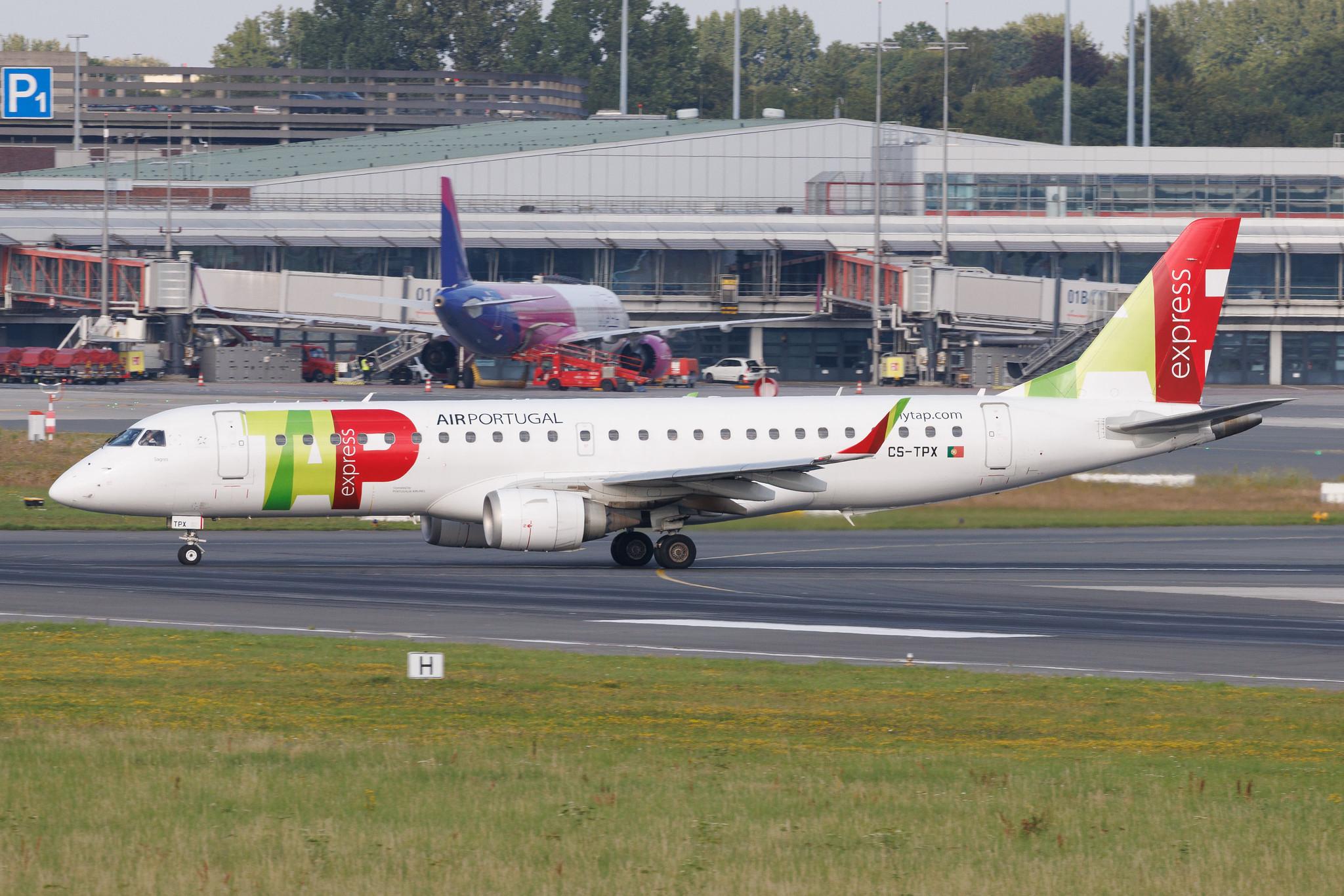 Hamburg Airport: TAP Express (TP / TAP) | Operator: Portugalia Airlines | Embraer E190AR E190 | CS-TPX | MSN 19000241