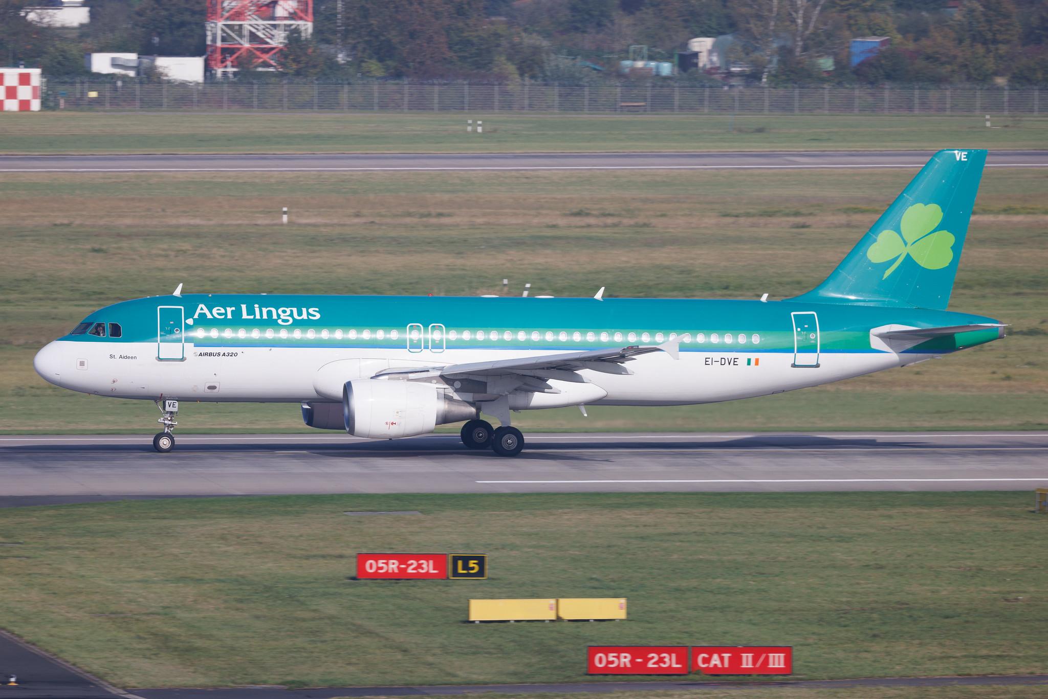 Düsseldorf Airport: Aer Lingus (EI / EIN) | Airbus A320-214 A320 | EI-DVE | MSN 3129