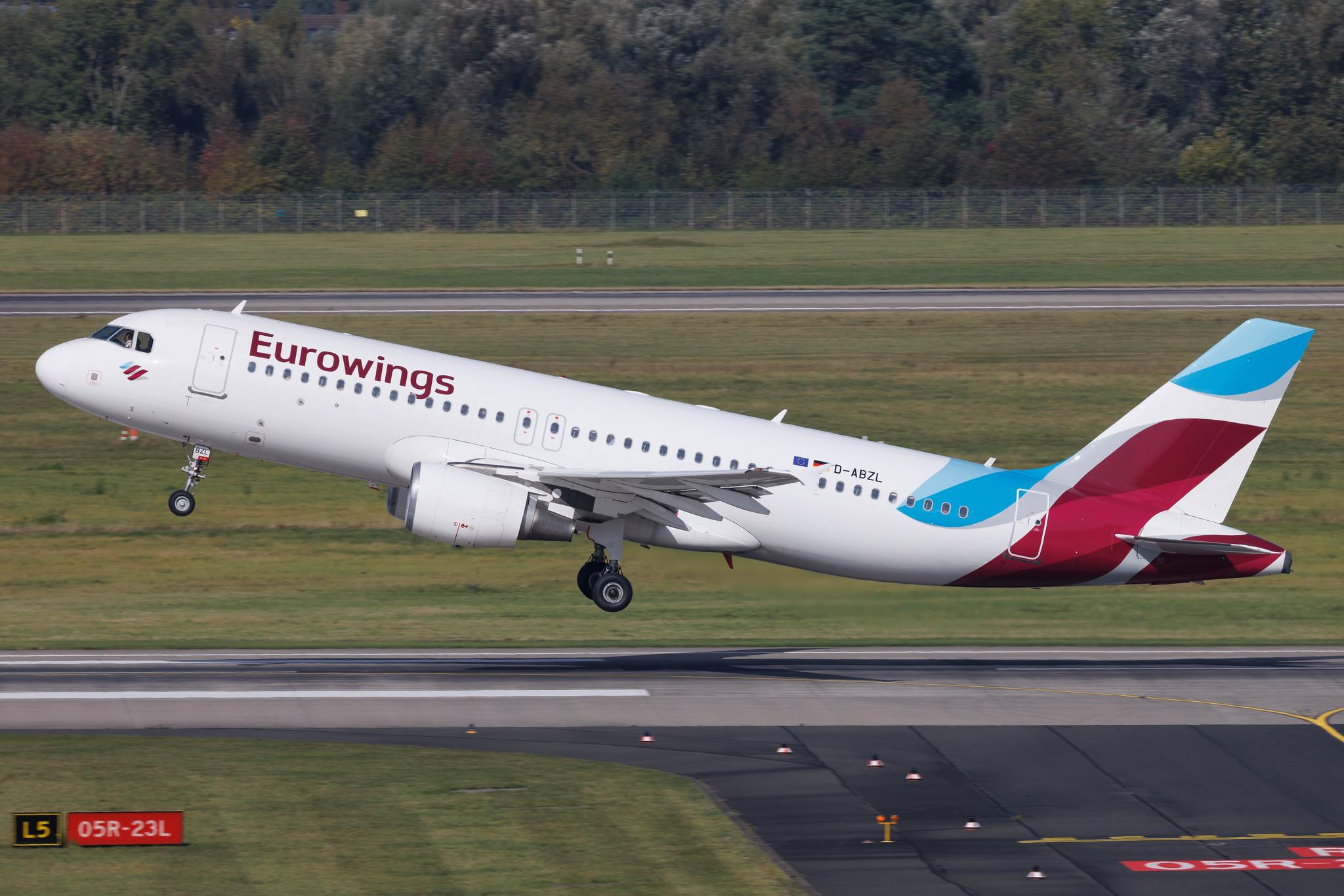 Düsseldorf Airport: Eurowings (EW / EWG) | Airbus A320-216 A320 | D-ABZL | MSN 3178