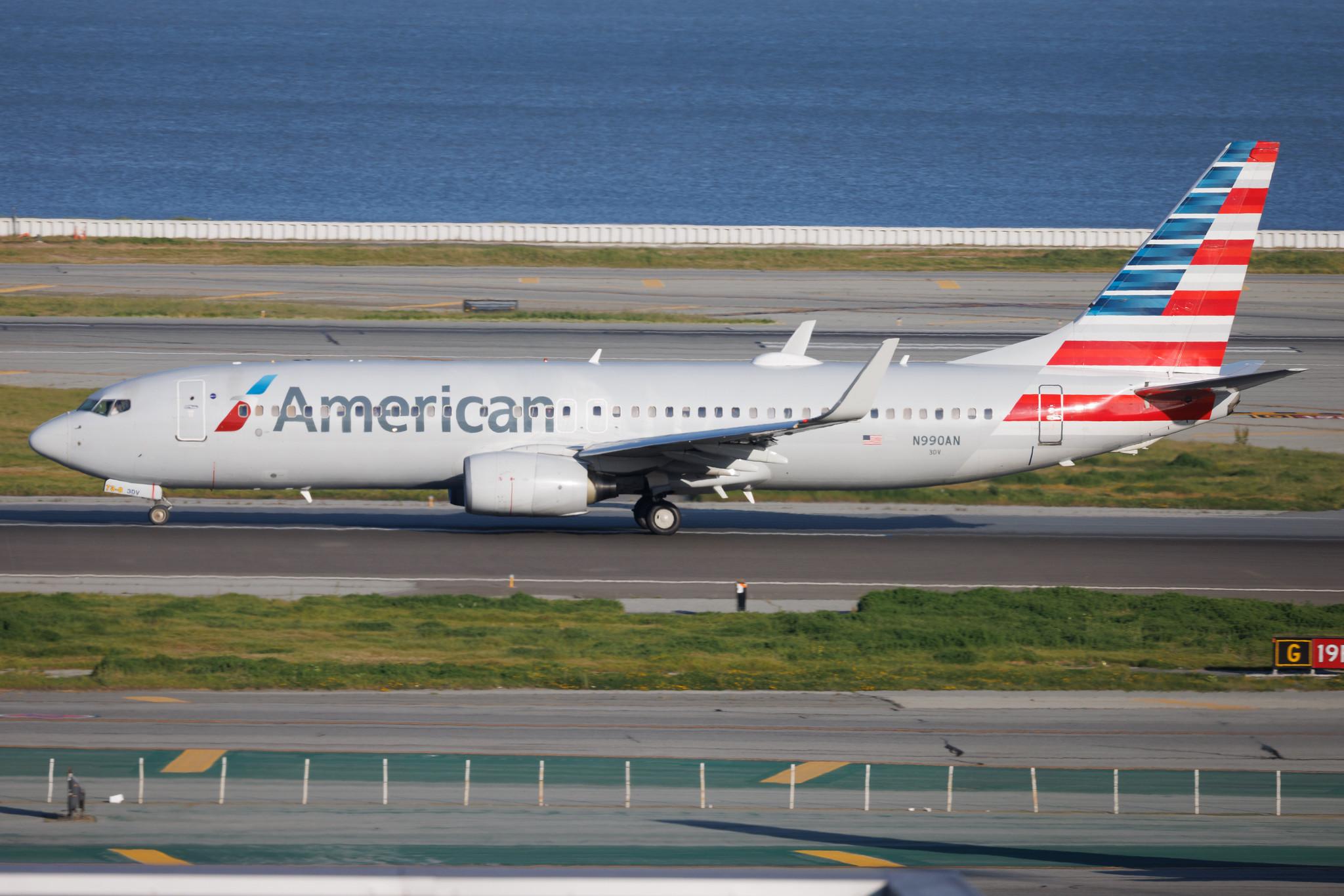San Francisco International Airport: American Airlines (AA / AAL) | Boeing 737-823 B738 | N990AN | MSN 29563