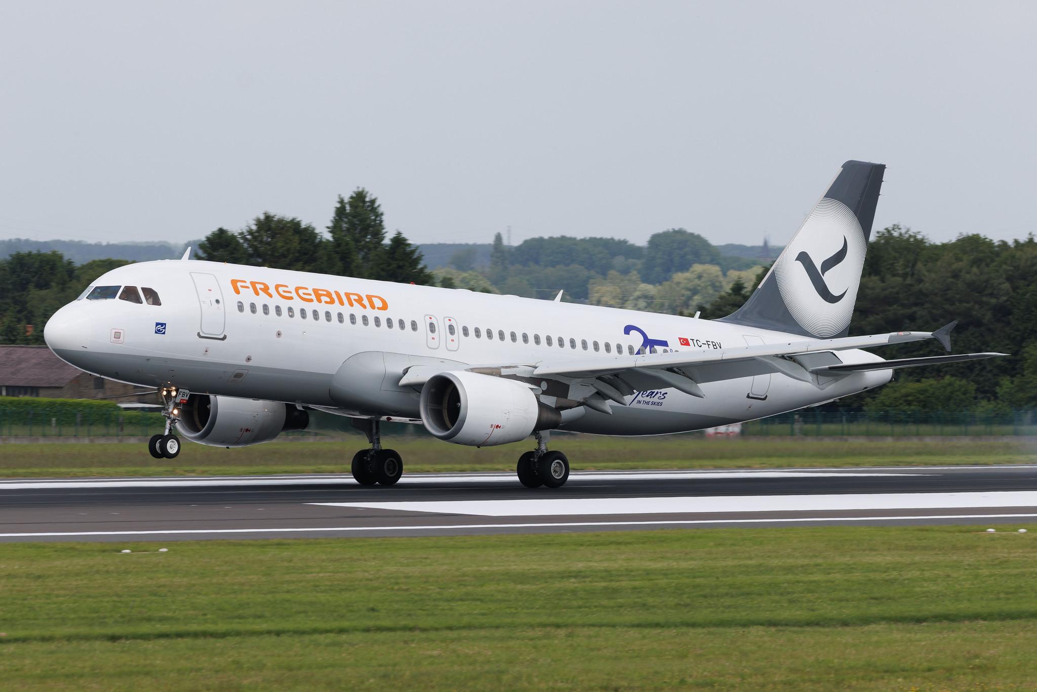 Brussels Airport: Freebird Airlines (FH / FHY) | Airbus A320-214 A320 | TC-FBV | MSN 4658