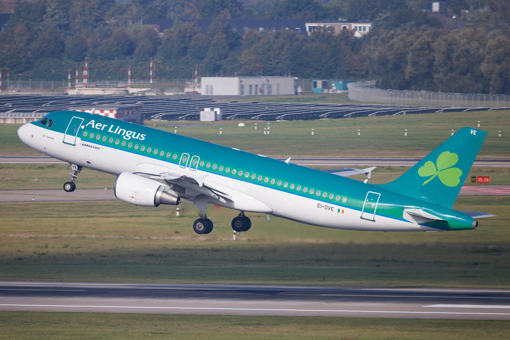 Düsseldorf Airport: Aer Lingus (EI / EIN) | Airbus A320-214 A320 | EI-DVE | MSN 3129