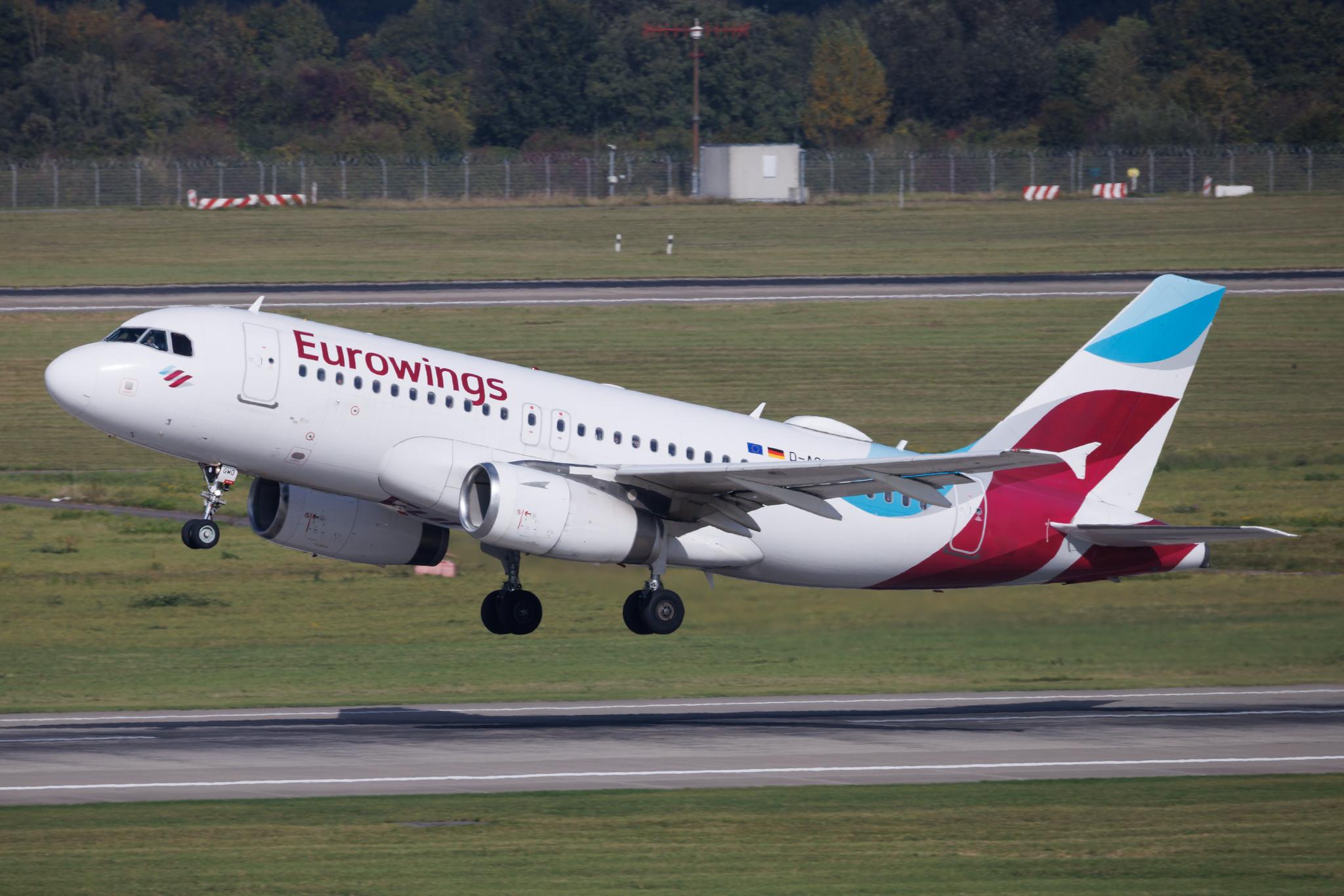 Düsseldorf Airport: Eurowings (EW / EWG) | Airbus A319-132 A319 | D-AGWO | MSN 4166
