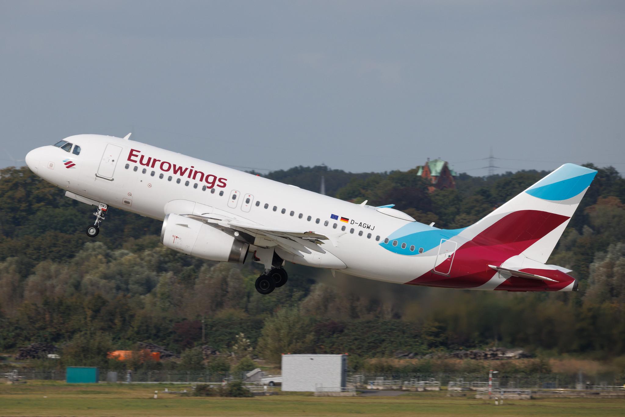 Düsseldorf Airport: Eurowings (EW / EWG) | Airbus A319-132 A319 | D-AGWJ | MSN 03375