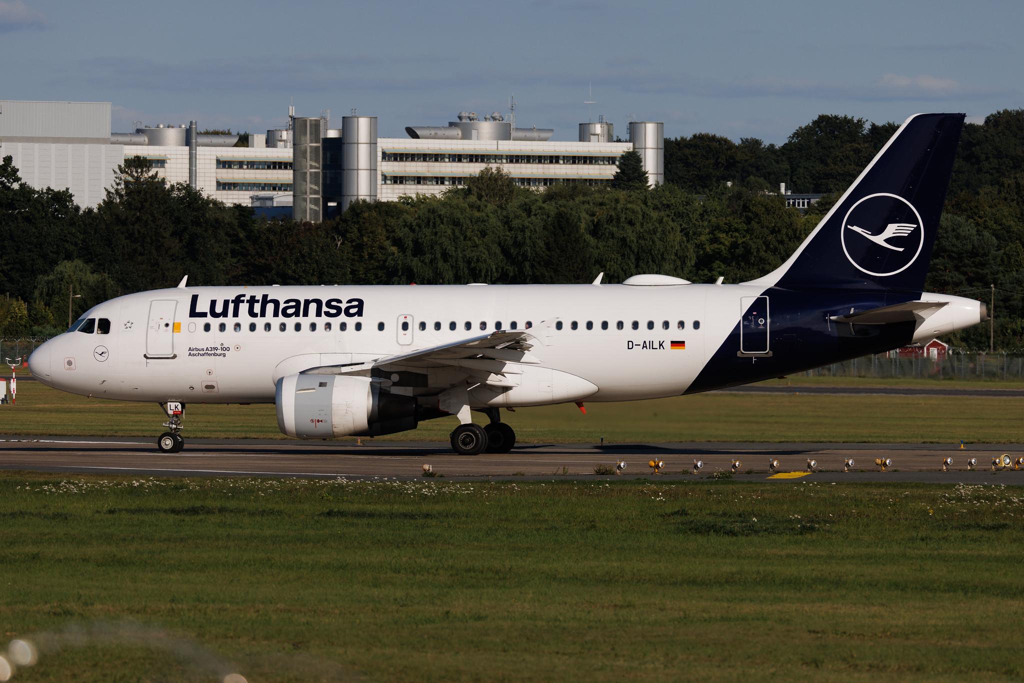 Hamburg Airport: Lufthansa (LH / DLH) | Airbus A319-114 A319 | D-AILK | MSN 0679