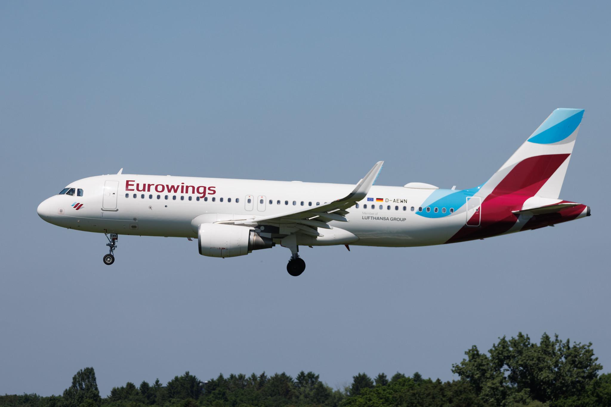 Hamburg Airport: Eurowings (EW / EWG) | Airbus A320-214 A320 | D-AEWN | MSN 7393