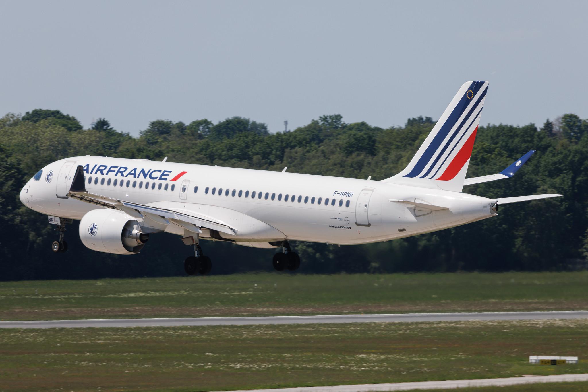Hamburg Airport: Air France (AF / AFR) | Airbus A220-300 BCS3 | F-HPNR | MSN 55346