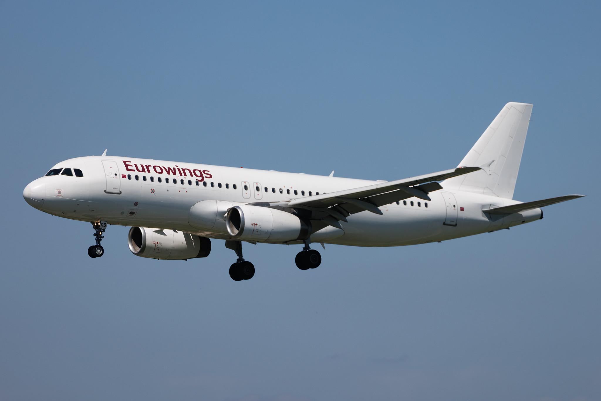Hamburg Airport: Eurowings (EW / EWG) | Operator: GetJet Airlines | Airbus A320-232 A320 | LY-EKB | MSN 05348