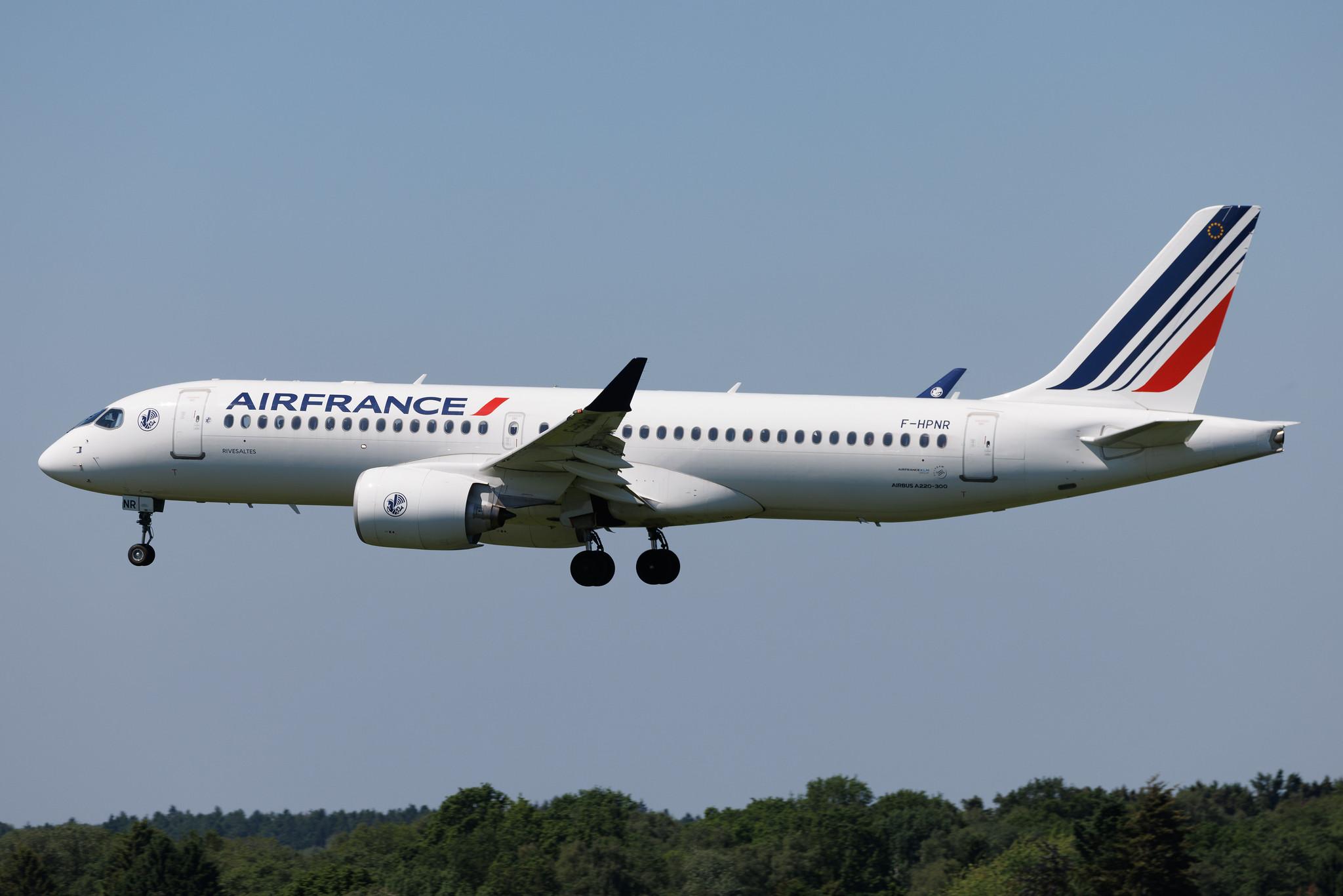 Hamburg Airport: Air France (AF / AFR) | Airbus A220-300 BCS3 | F-HPNR | MSN 55346