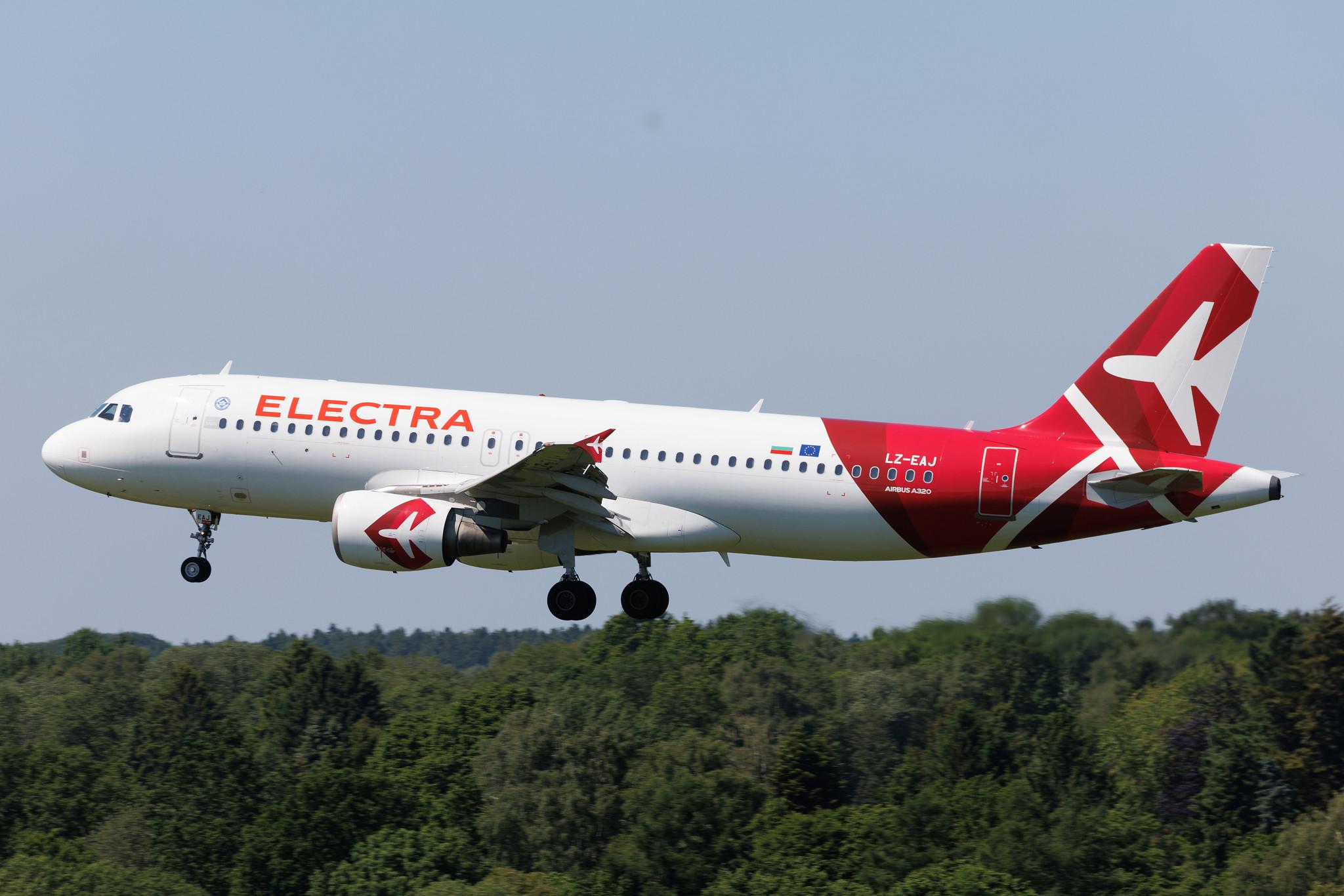 Hamburg Airport: Electra Airways (3E / EAF) | Airbus A320-214 A320 | LZ-EAJ | MSN 01797