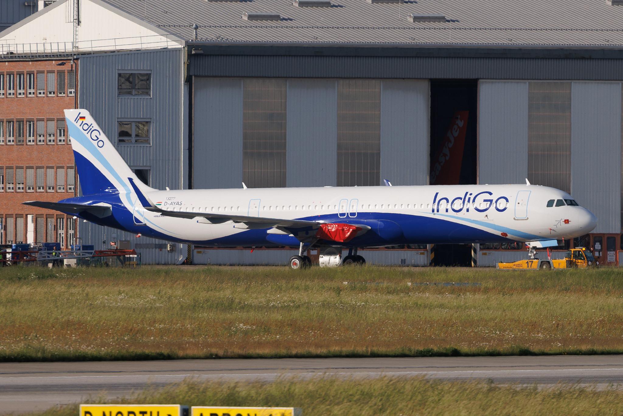 Hamburg Finkenwerder: IndiGo (6E / IGO) | Airbus A321-251NX A21N | D-AYAS | VT-NOM | MSN 13377