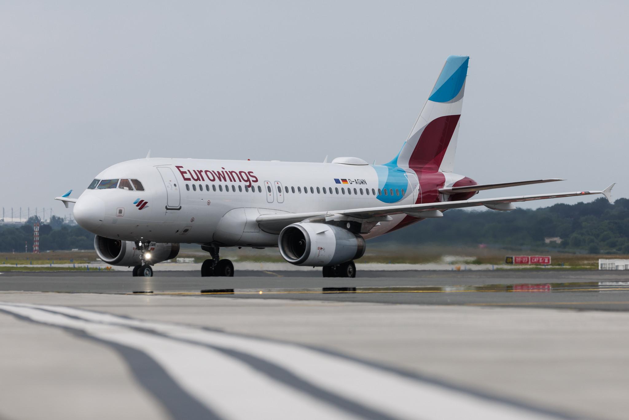 Hamburg Airport: Eurowings (EW / EWG) | Airbus A319-132 A319 | D-AGWN | MSN 3841