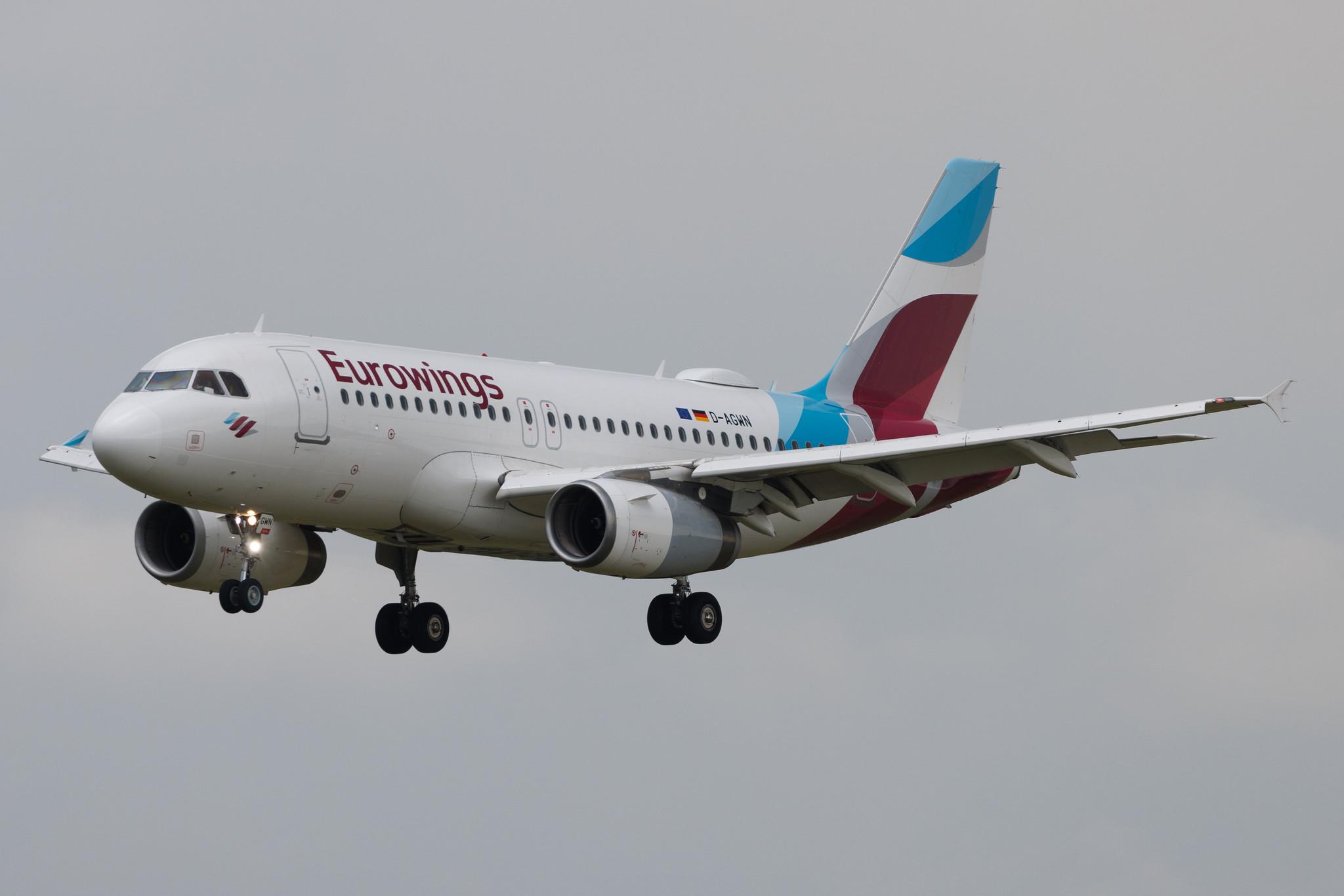 Hamburg Airport: Eurowings (EW / EWG) | Airbus A319-132 A319 | D-AGWN | MSN 3841