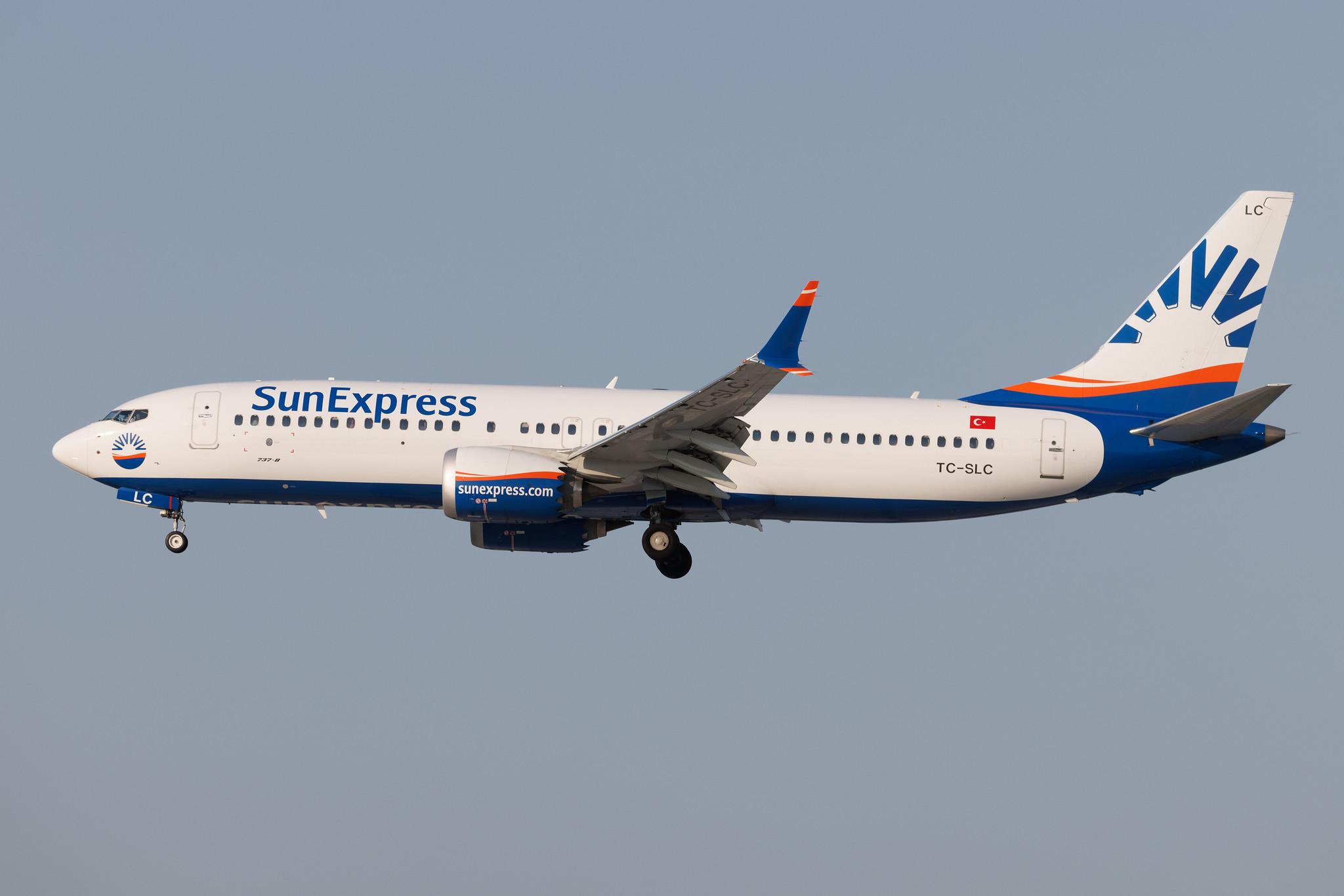 Hamburg Airport: SunExpress (XQ / SXS) | Boeing 737 MAX 8 B38M | TC-SLC | MSN 66936